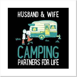 Camping Meme Husband Wife Posters and Art